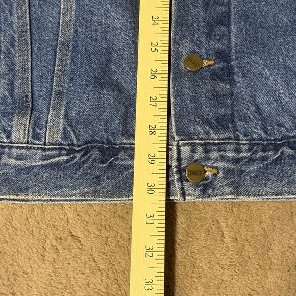 Vtg Carhartt Denim Vest Mens Trucker 2XL Tall Sons of Anarchy Union Made in USA - Picture 5 of 9